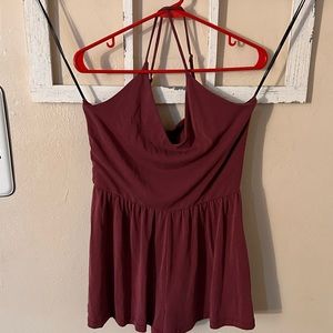 Cross strap romper